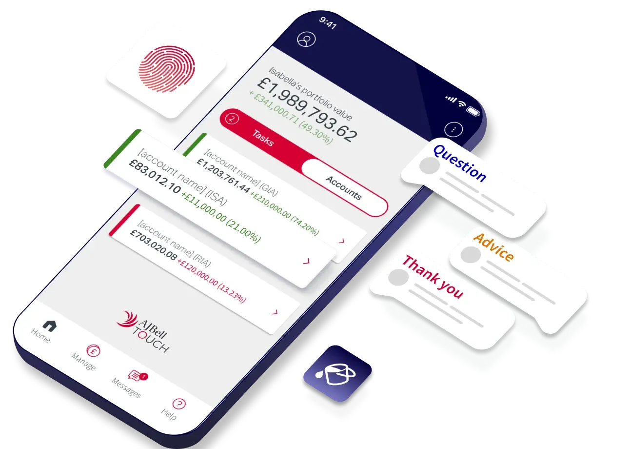 Touch investor mobile app
